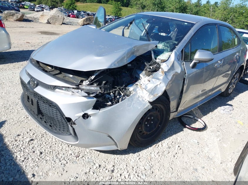 2020 Toyota Corolla VIN JTDEPRAE3LJ105937 IAAI salvage auction — LEFT FRONT, Salvage (Massachusetts), sold $2,550 on 2026-07-28 (photo 2)