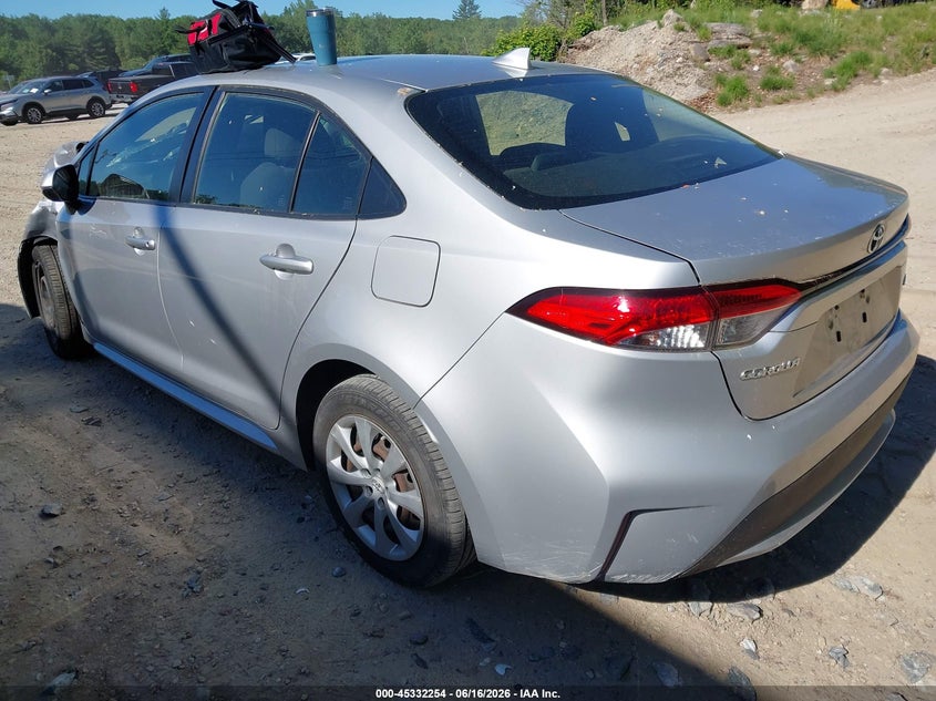 2020 Toyota Corolla VIN JTDEPRAE3LJ105937 IAAI salvage auction — LEFT FRONT, Salvage (Massachusetts), sold $2,550 on 2026-07-28 (photo 3)