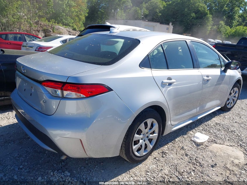 2020 Toyota Corolla VIN JTDEPRAE3LJ105937 IAAI salvage auction — LEFT FRONT, Salvage (Massachusetts), sold $2,550 on 2026-07-28 (photo 4)
