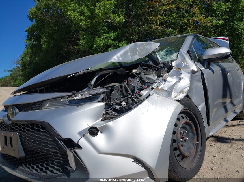 2020 Toyota Corolla VIN JTDEPRAE3LJ105937 IAAI salvage auction — LEFT FRONT, Salvage (Massachusetts), sold $2,550 on 2026-07-28 (photo 6)