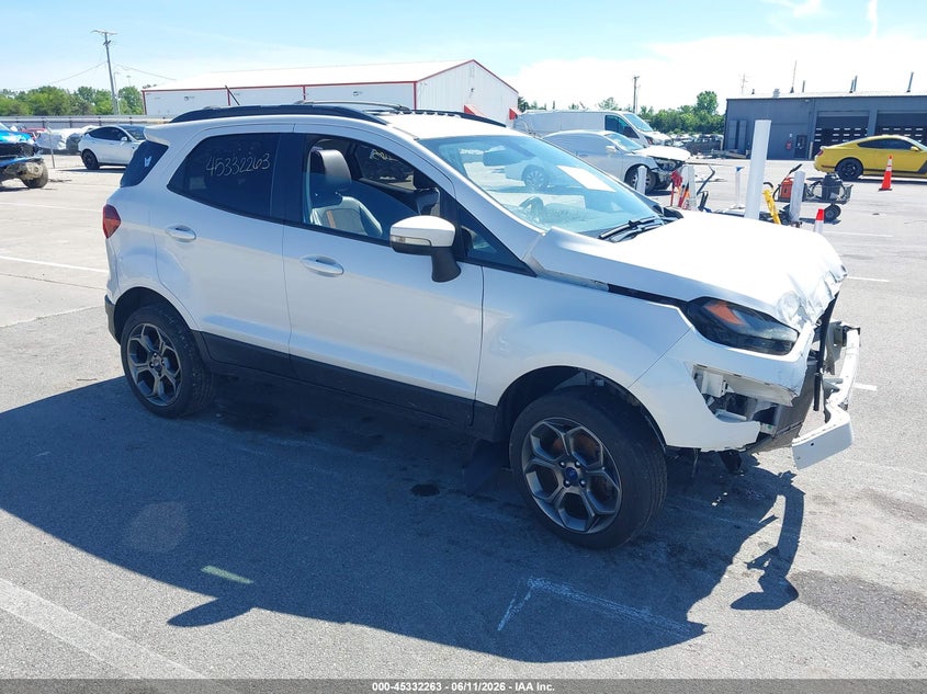 2018 Ford Ecosport VIN MAJ6P1CL4JC178856 IAAI salvage auction — FRONT END, Salvage (Indiana), sold $900 on 2026-07-31 (photo 1)