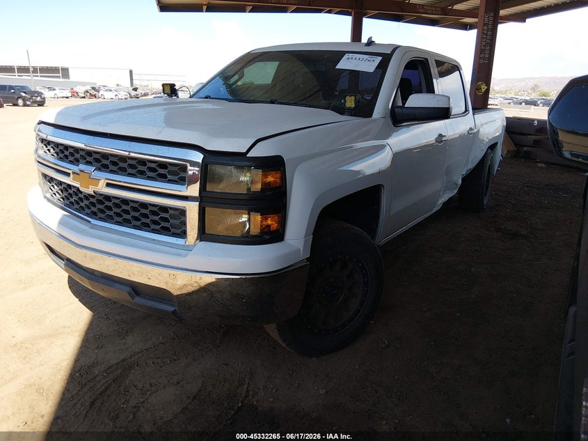 2014 Chevrolet VIN 3GCPCREC6EG113404 IAAI salvage auction — REAR END, Wait Title, sold $3,050 on 2026-10-07 (photo 2)