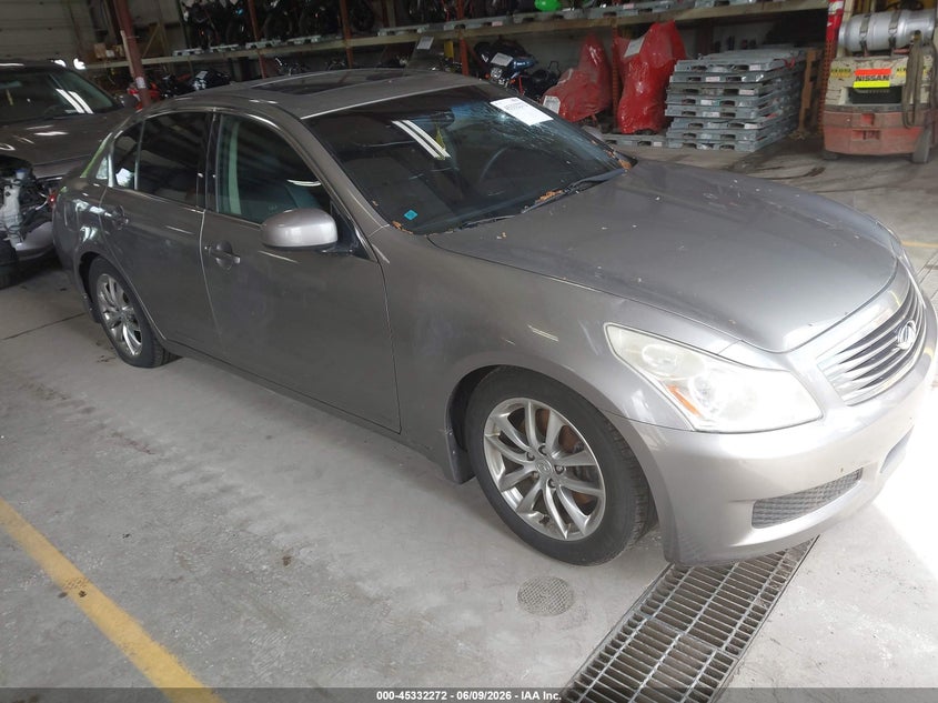2008 Infiniti G35 VIN JNKBV61F88M276235 IAAI salvage auction — ROOF, Clear (Michigan), sold $725 on 2026-07-20 (photo 1)
