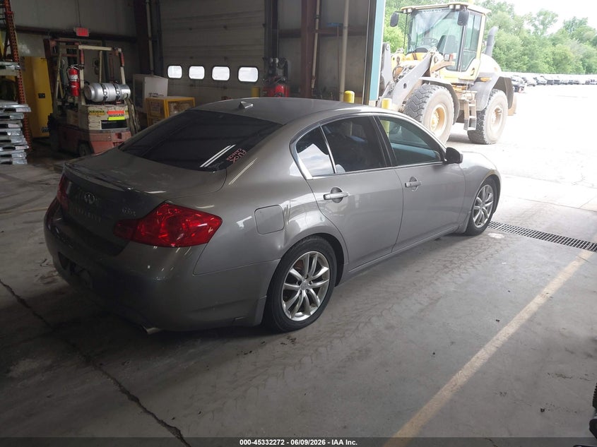 2008 Infiniti G35 VIN JNKBV61F88M276235 IAAI salvage auction — ROOF, Clear (Michigan), sold $725 on 2026-07-20 (photo 4)