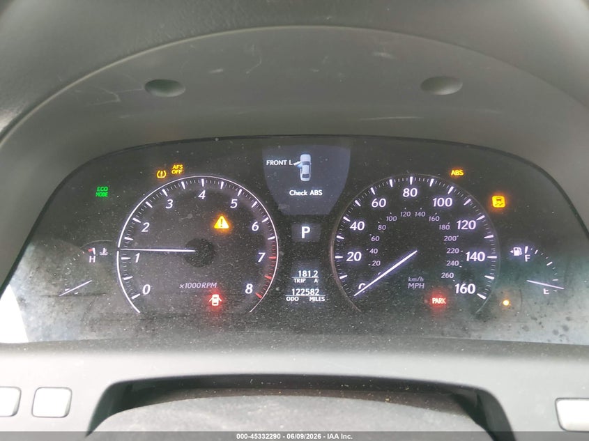2012 Lexus Ls VIN JTHCL5EF5C5015131 IAAI salvage auction — UNKNOWN, Salvage Title, sold $2,500 on 2026-07-13 (photo 7)