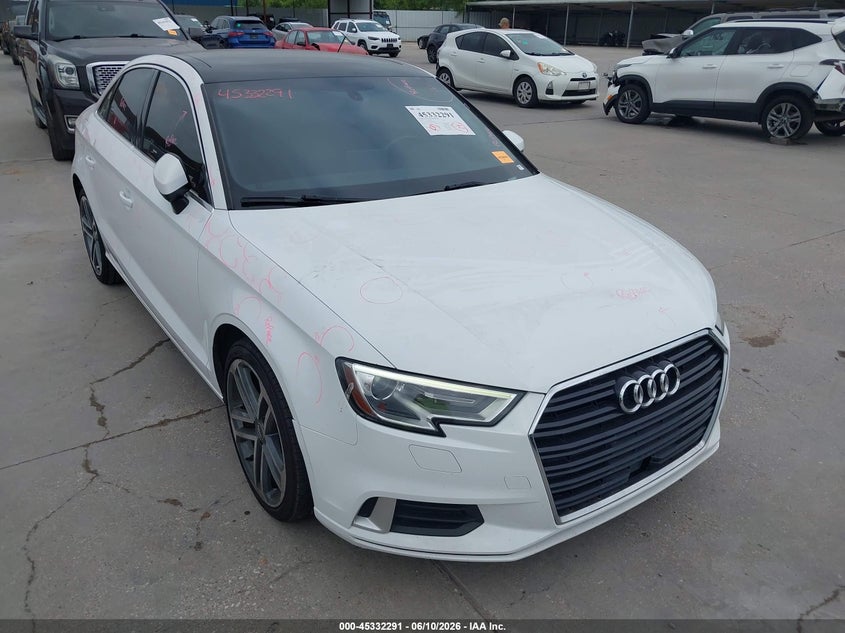 2019 Audi A3 VIN WAUAUGFF2K1010584 IAAI salvage auction — HAIL, Original (Texas), sold $3,050 on 2026-07-29 (photo 1)