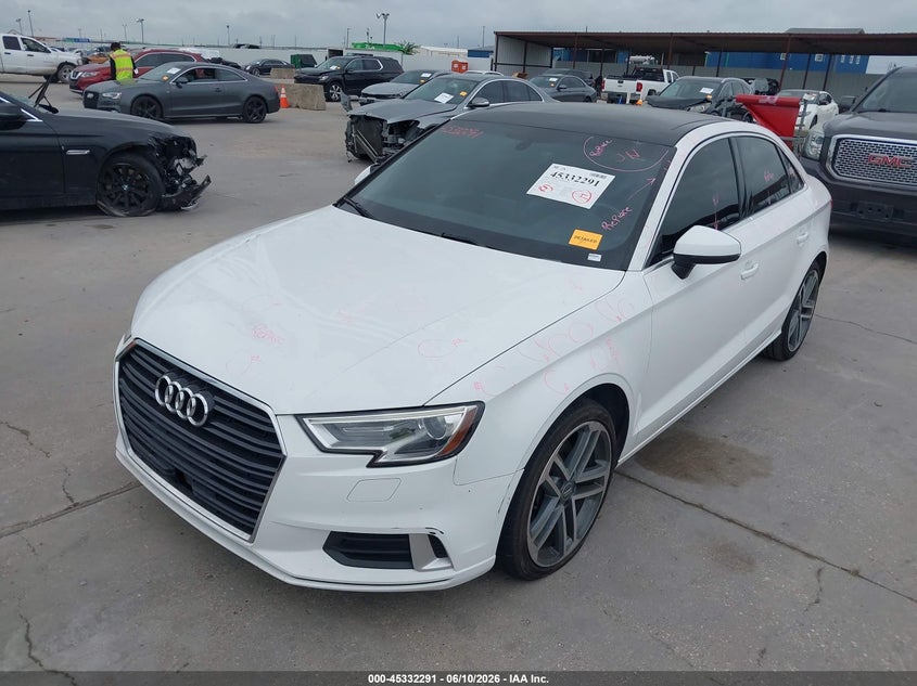 2019 Audi A3 VIN WAUAUGFF2K1010584 IAAI salvage auction — HAIL, Original (Texas), sold $3,050 on 2026-07-29 (photo 2)