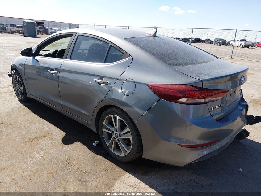 2017 Hyundai Elantra VIN KMHD84LF7HU127636 IAAI salvage auction — LEFT FRONT, Original (Texas), sold $1,550 on 2026-07-22 (photo 3)