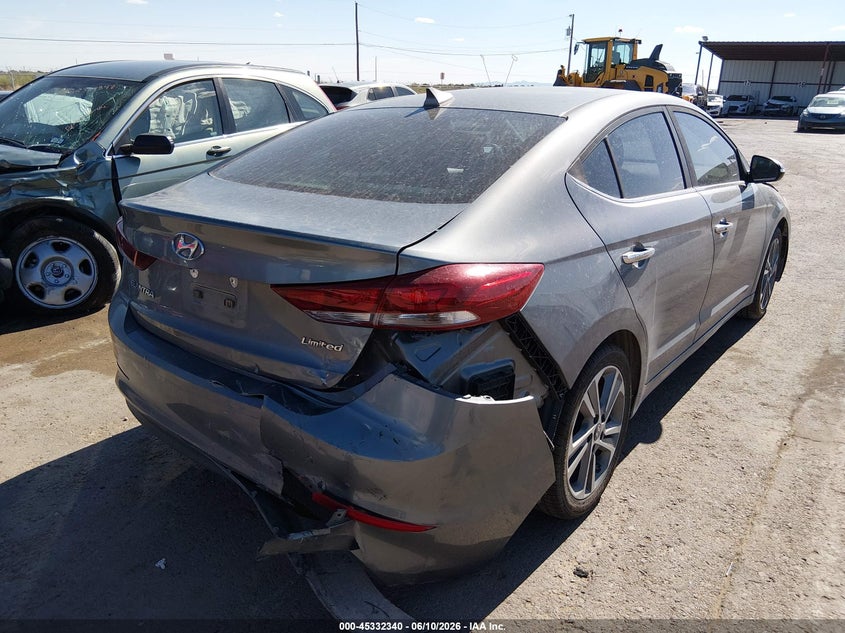 2017 Hyundai Elantra VIN KMHD84LF7HU127636 IAAI salvage auction — LEFT FRONT, Original (Texas), sold $1,550 on 2026-07-22 (photo 4)