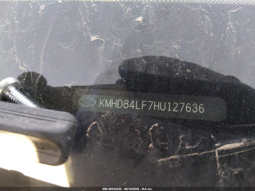 2017 Hyundai Elantra VIN KMHD84LF7HU127636 IAAI salvage auction — LEFT FRONT, Original (Texas), sold $1,550 on 2026-07-22 (photo 9)