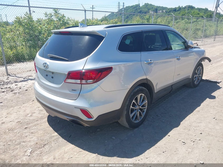 2017 Hyundai Santa fe VIN KM8SMDHF9HU215437 IAAI salvage auction — RIGHT FRONT, Salvage Title, sold $2,500 on 2026-07-07 (photo 4)