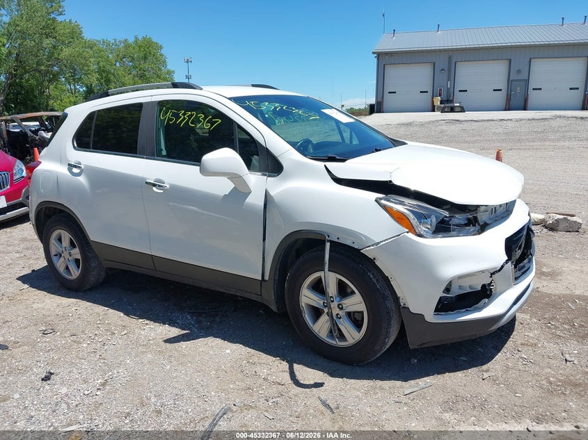 2017 Chevrolet Trax VIN KL7CJLSB2HB227990 IAAI salvage auction — FRONT END, Clear (Indiana), sold $975 on 2026-07-08 (photo 1)