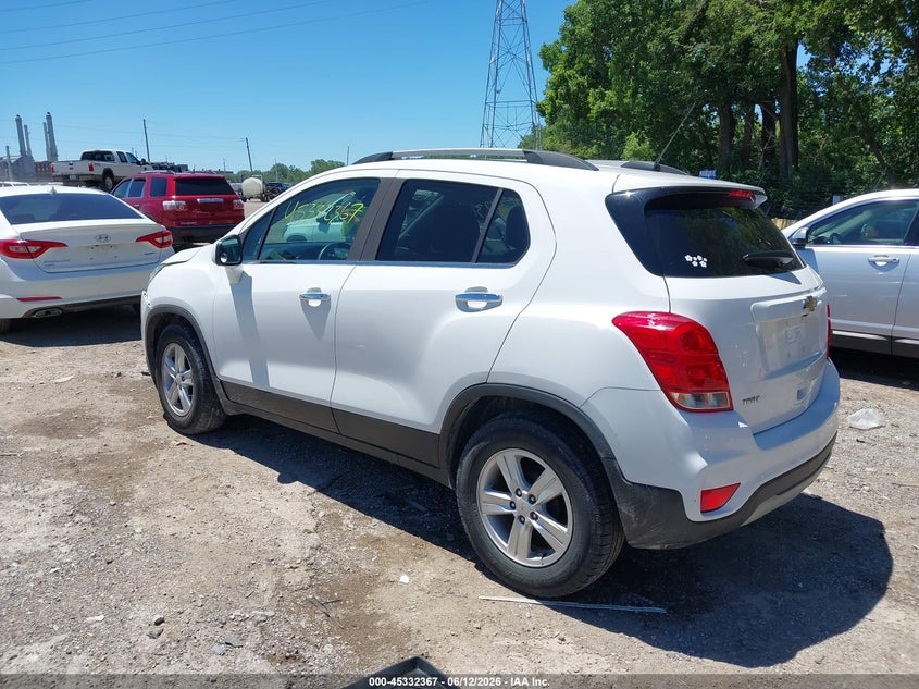 2017 Chevrolet Trax VIN KL7CJLSB2HB227990 IAAI salvage auction — FRONT END, Clear (Indiana), sold $975 on 2026-07-08 (photo 3)