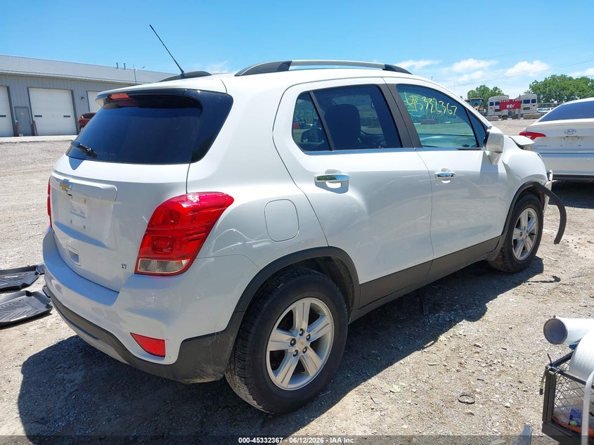 2017 Chevrolet Trax VIN KL7CJLSB2HB227990 IAAI salvage auction — FRONT END, Clear (Indiana), sold $975 on 2026-07-08 (photo 4)