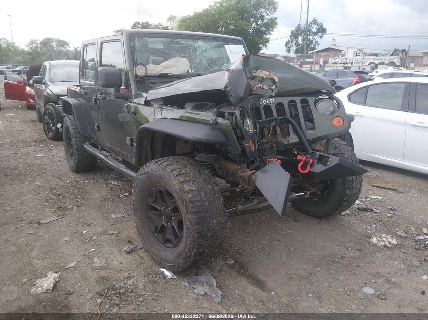 2008 Jeep Wrangler unlimited VIN 1J4GA39188L523196 IAAI salvage auction — FRONT END, Salvage (Tennessee), sold $1,000 on 2026-07-09 (photo 1)