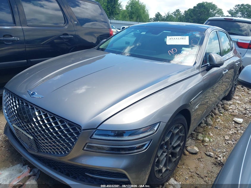 2021 Genesis G80 VIN KMTGB4SC9MU077084 IAAI salvage auction — NORMAL WEAR, Original (Texas), sold $16,750 on 2026-07-08 (photo 2)