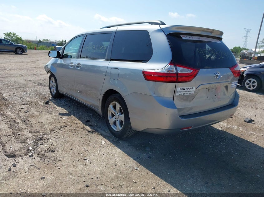 2017 Toyota Sienna VIN 5TDKZ3DC6HS773309 IAAI salvage auction — FRONT END, Salvage Title, sold $25 on 2026-07-28 (photo 3)