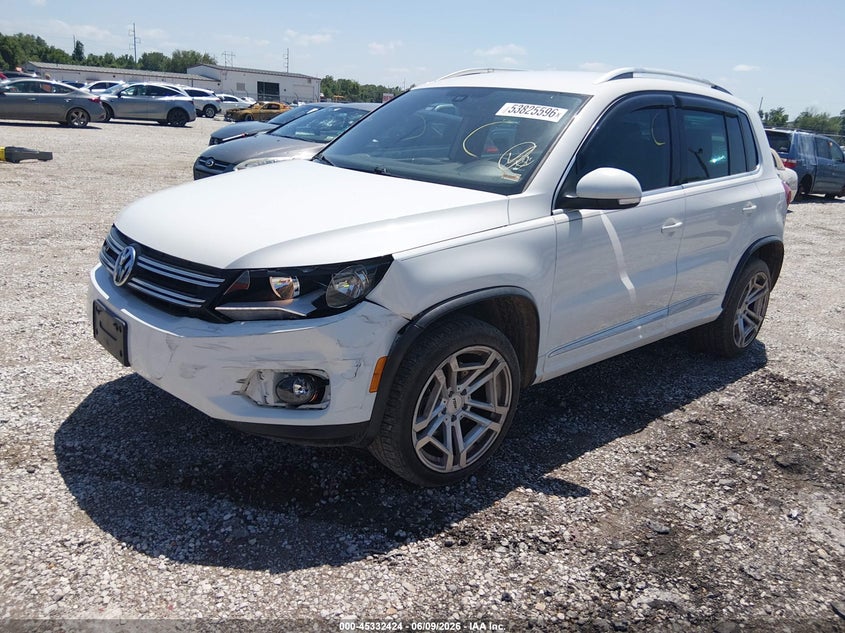 2016 Volkswagen Tiguan VIN WVGAV7AX6GW026275 IAAI salvage auction — LEFT FRONT, Salvage (Missouri), sold $1,850 on 2026-07-27 (photo 2)