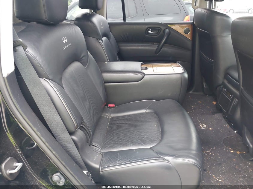 2014 Infiniti Qx80 VIN JN8AZ2NE7E9063775 IAAI salvage auction — REAR END, Salvage Title, sold $1,800 on 2026-07-29 (photo 8)