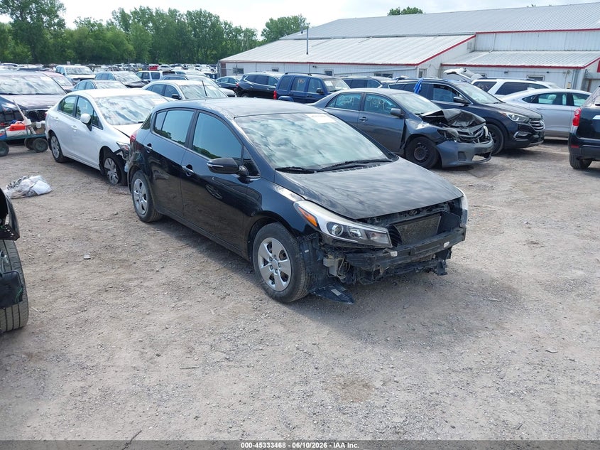 2017 Kia Forte VIN KNAFK5A8XH5690504 IAAI salvage auction — FRONT END, Salvage (Iowa), sold $425 on 2026-07-27 (photo 1)