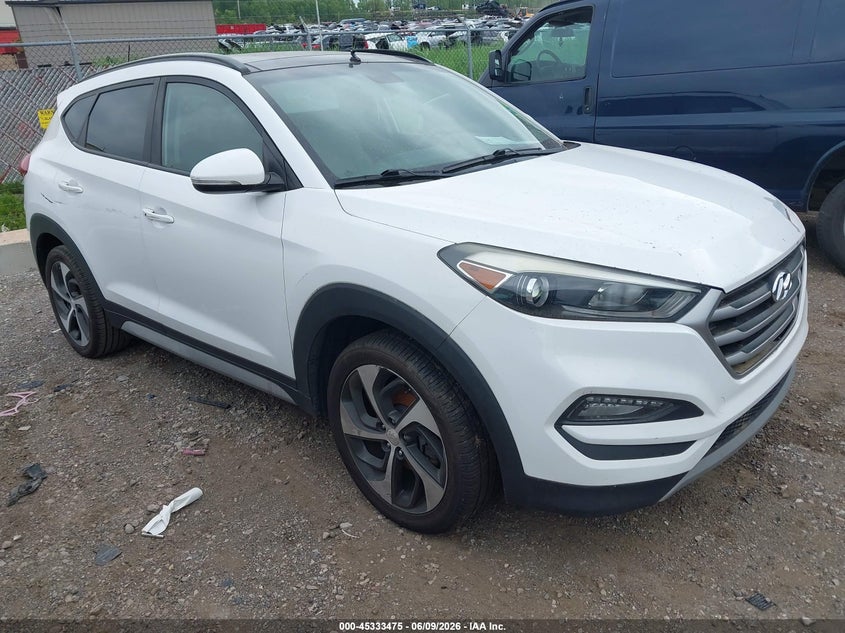 2018 Hyundai Tucson VIN KM8J3CA25JU629353 IAAI salvage auction — NORMAL WEAR, Salvage Title, sold $2,300 on 2026-07-16 (photo 1)