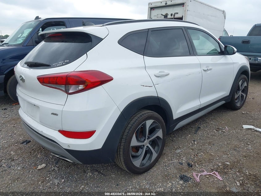 2018 Hyundai Tucson VIN KM8J3CA25JU629353 IAAI salvage auction — NORMAL WEAR, Salvage Title, sold $2,300 on 2026-07-16 (photo 4)