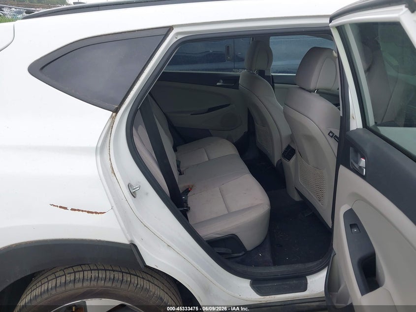 2018 Hyundai Tucson VIN KM8J3CA25JU629353 IAAI salvage auction — NORMAL WEAR, Salvage Title, sold $2,300 on 2026-07-16 (photo 8)