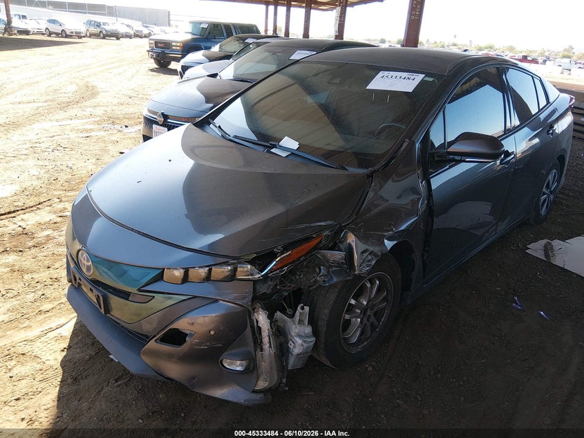 2018 Toyota Prius VIN JTDKARFPXJ3098596 IAAI salvage auction — LEFT FRONT, Salvage Title, sold $7,500 on 2026-07-10 (photo 2)