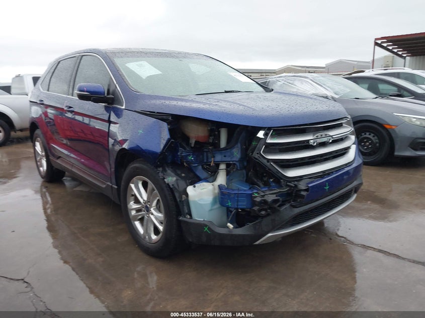 2015 Ford Edge VIN 2FMTK3J92FBB51883 IAAI salvage auction — RIGHT FRONT, Original (Texas), sold $1,700 on 2026-07-10 (photo 1)