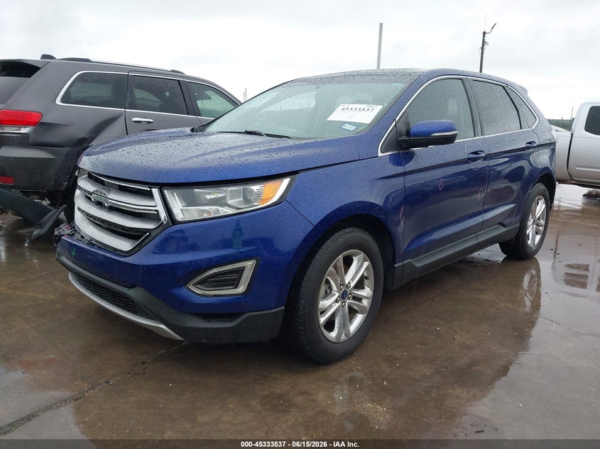 2015 Ford Edge VIN 2FMTK3J92FBB51883 IAAI salvage auction — RIGHT FRONT, Original (Texas), sold $1,700 on 2026-07-10 (photo 2)