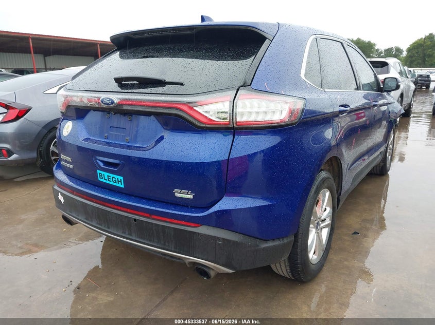 2015 Ford Edge VIN 2FMTK3J92FBB51883 IAAI salvage auction — RIGHT FRONT, Original (Texas), sold $1,700 on 2026-07-10 (photo 4)