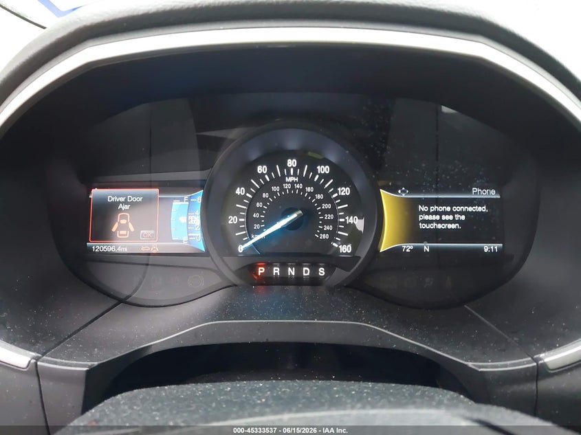 2015 Ford Edge VIN 2FMTK3J92FBB51883 IAAI salvage auction — RIGHT FRONT, Original (Texas), sold $1,700 on 2026-07-10 (photo 7)