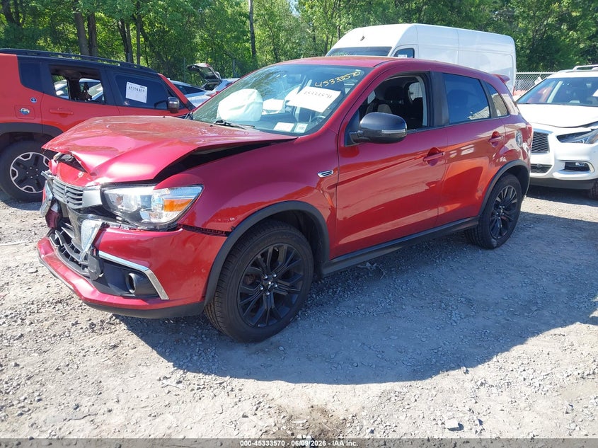 2017 Mitsubishi Outlander VIN JA4AR3AU4HZ054013 IAAI salvage auction — FRONT END, Salvage Title, sold $525 on 2026-07-07 (photo 2)