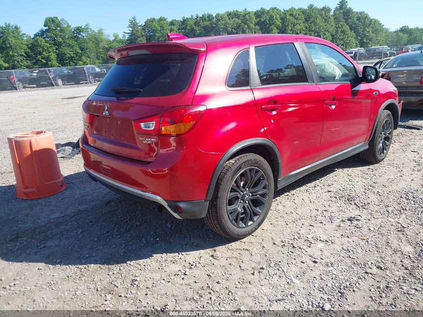 2017 Mitsubishi Outlander VIN JA4AR3AU4HZ054013 IAAI salvage auction — FRONT END, Salvage Title, sold $525 on 2026-07-07 (photo 4)
