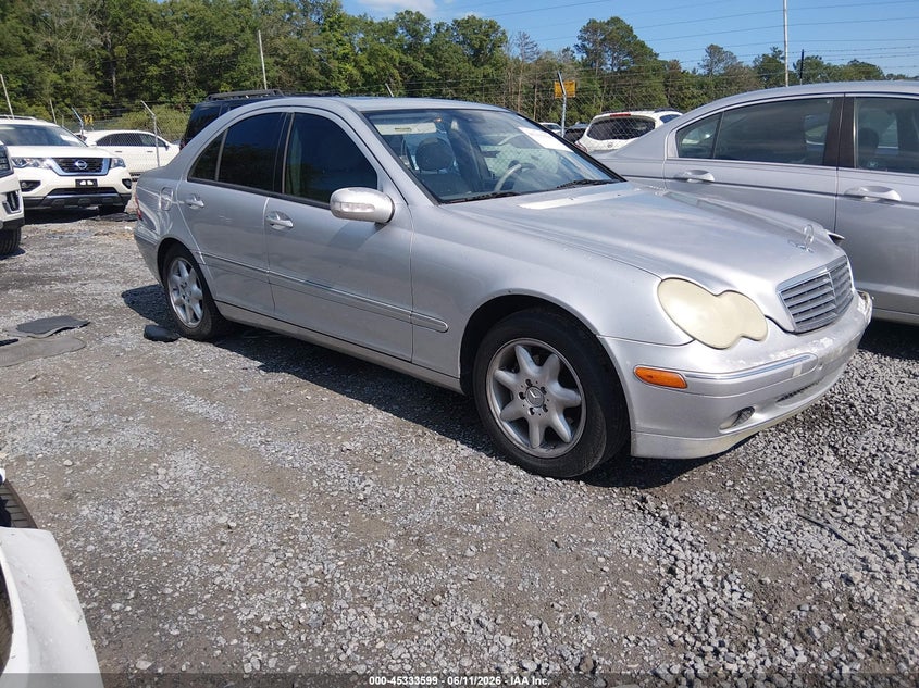 2002 Mercedes-benz C class VIN WDBRF61J82F164143 IAAI salvage auction — LEFT FRONT, Salvage (South Carolina), sold $275 on 2026-07-07 (photo 1)