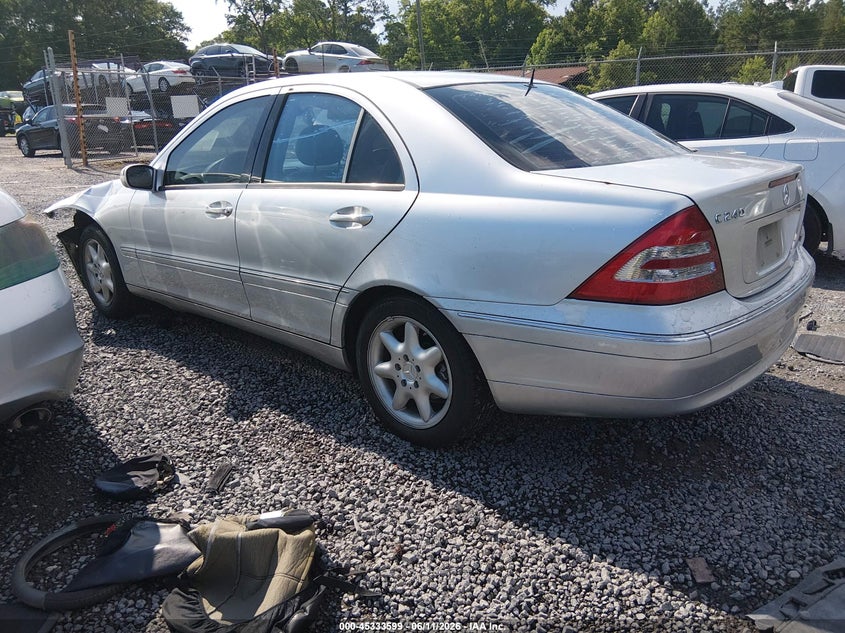 2002 Mercedes-benz C class VIN WDBRF61J82F164143 IAAI salvage auction — LEFT FRONT, Salvage (South Carolina), sold $275 on 2026-07-07 (photo 3)
