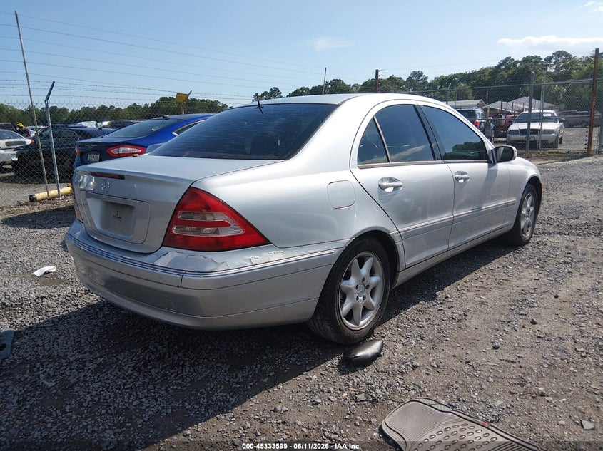 2002 Mercedes-benz C class VIN WDBRF61J82F164143 IAAI salvage auction — LEFT FRONT, Salvage (South Carolina), sold $275 on 2026-07-07 (photo 4)