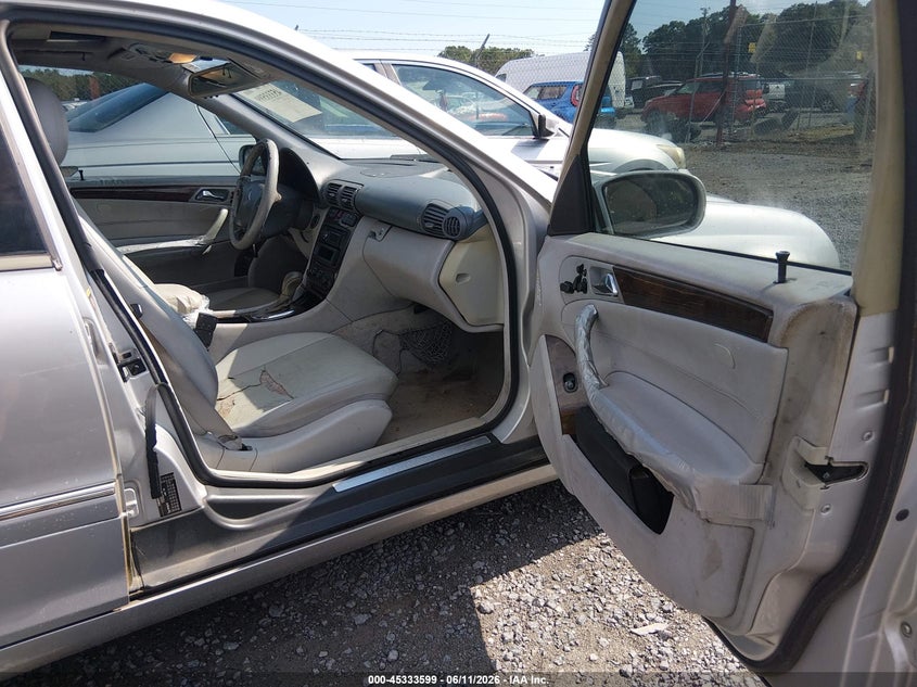 2002 Mercedes-benz C class VIN WDBRF61J82F164143 IAAI salvage auction — LEFT FRONT, Salvage (South Carolina), sold $275 on 2026-07-07 (photo 5)