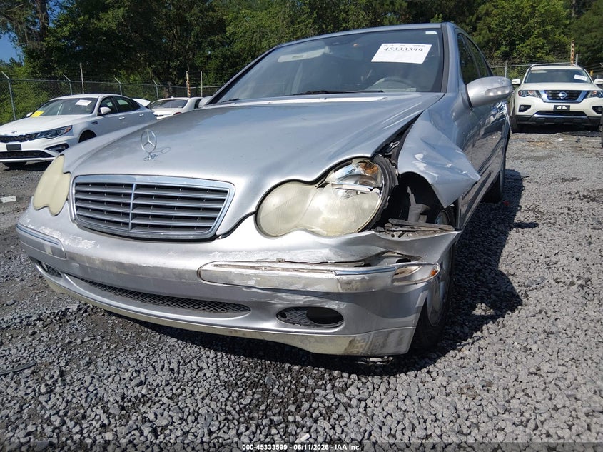 2002 Mercedes-benz C class VIN WDBRF61J82F164143 IAAI salvage auction — LEFT FRONT, Salvage (South Carolina), sold $275 on 2026-07-07 (photo 6)