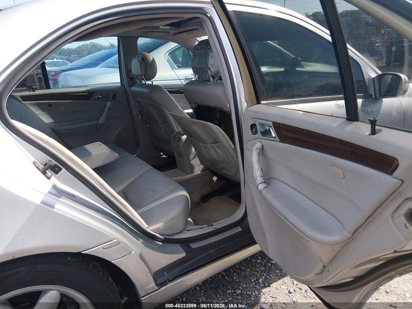 2002 Mercedes-benz C class VIN WDBRF61J82F164143 IAAI salvage auction — LEFT FRONT, Salvage (South Carolina), sold $275 on 2026-07-07 (photo 8)