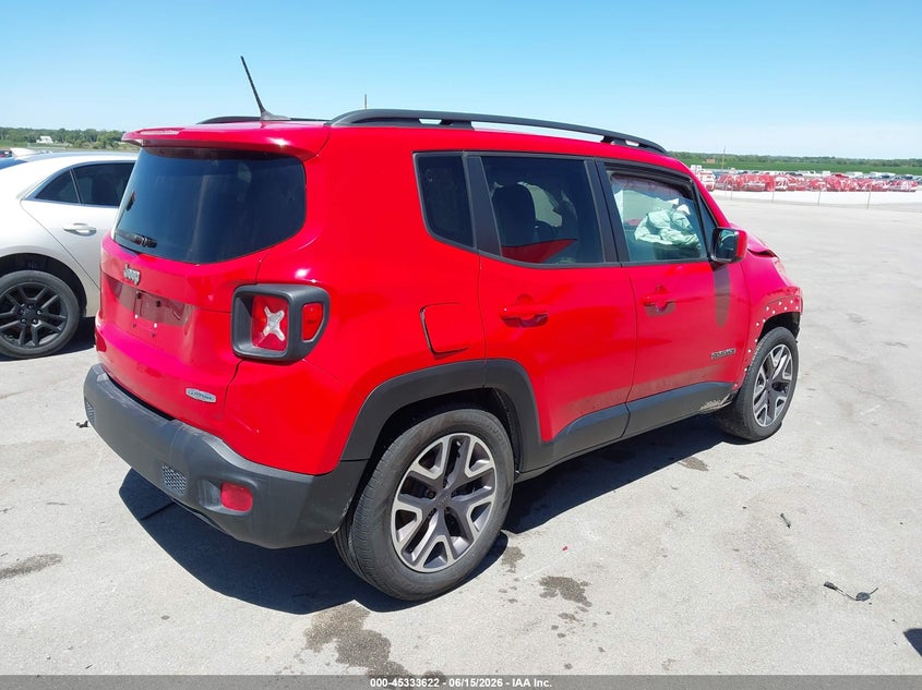 2015 Jeep Renegade VIN ZACCJABT7FPC01100 IAAI salvage auction — FRONT END, Certificate Of Title (Nebraska), sold $550 on 2026-08-13 (photo 4)
