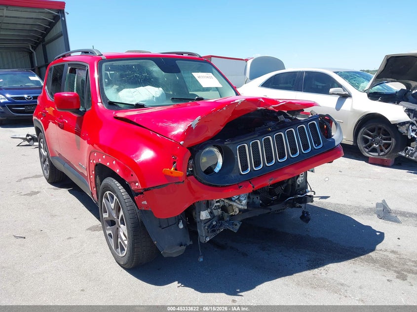 2015 Jeep Renegade VIN ZACCJABT7FPC01100 IAAI salvage auction — FRONT END, Certificate Of Title (Nebraska), sold $550 on 2026-08-13 (photo 6)