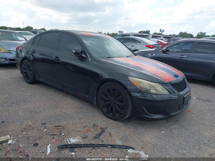 2013 Hyundai Genesis VIN KMHGC4DH0DU257151 IAAI salvage auction — NORMAL WEAR, Original (Texas), sold $325 on 2026-07-08 (photo 1)
