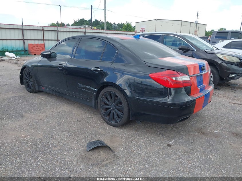 2013 Hyundai Genesis VIN KMHGC4DH0DU257151 IAAI salvage auction — NORMAL WEAR, Original (Texas), sold $325 on 2026-07-08 (photo 3)