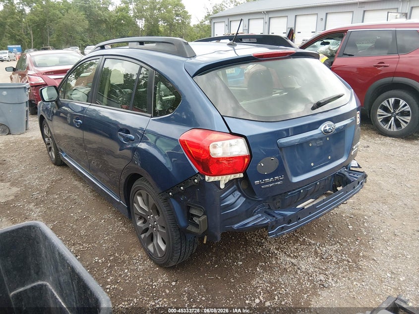 2012 Subaru Impreza VIN JF1GPAS69CH232495 IAAI salvage auction — REAR END, Clear (Indiana), sold $775 on 2026-07-29 (photo 3)