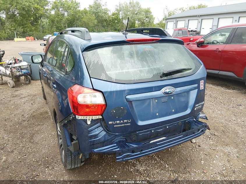 2012 Subaru Impreza VIN JF1GPAS69CH232495 IAAI salvage auction — REAR END, Clear (Indiana), sold $775 on 2026-07-29 (photo 6)