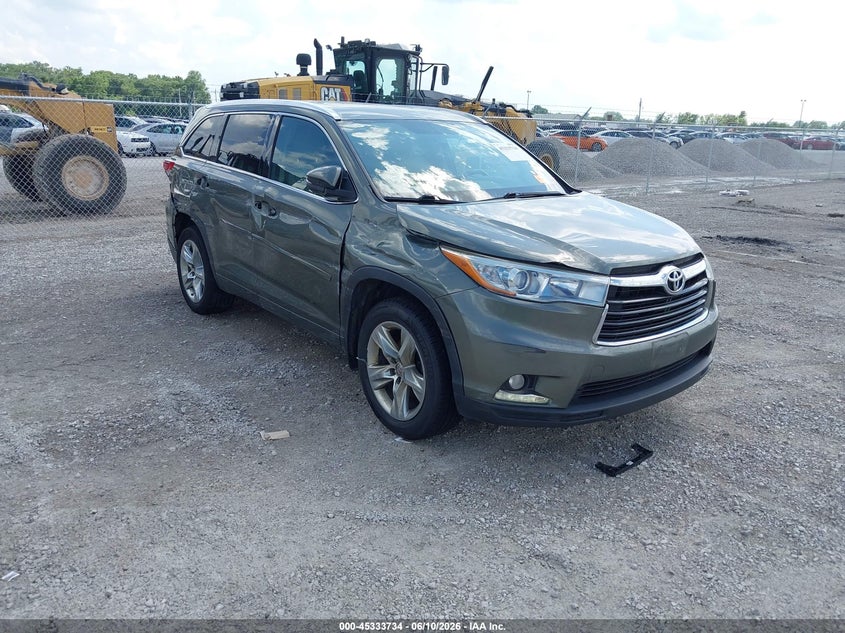 2014 Toyota Highlander VIN 5TDDKRFHXES007023 IAAI salvage auction — RIGHT SIDE, Salvage (Missouri), sold $6,300 on 2026-07-07 (photo 1)