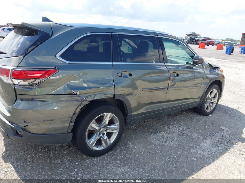 2014 Toyota Highlander VIN 5TDDKRFHXES007023 IAAI salvage auction — RIGHT SIDE, Salvage (Missouri), sold $6,300 on 2026-07-07 (photo 6)