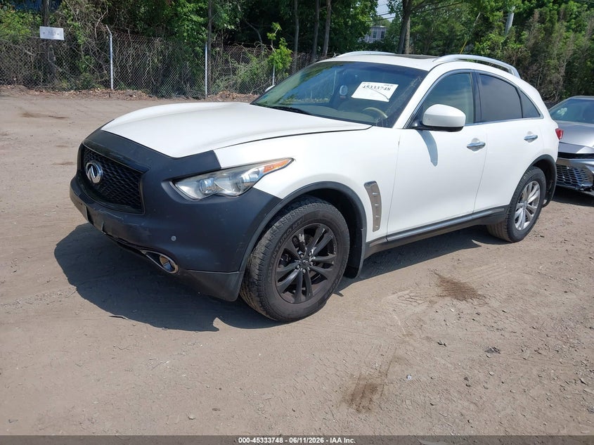 2013 Infiniti Fx VIN JN8CS1MW2DM171265 IAAI salvage auction — REAR END, Salvage (Rhode Island), sold $250 on 2026-07-28 (photo 2)