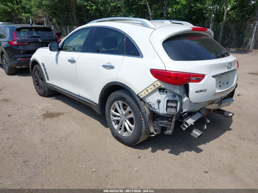 2013 Infiniti Fx VIN JN8CS1MW2DM171265 IAAI salvage auction — REAR END, Salvage (Rhode Island), sold $250 on 2026-07-28 (photo 3)
